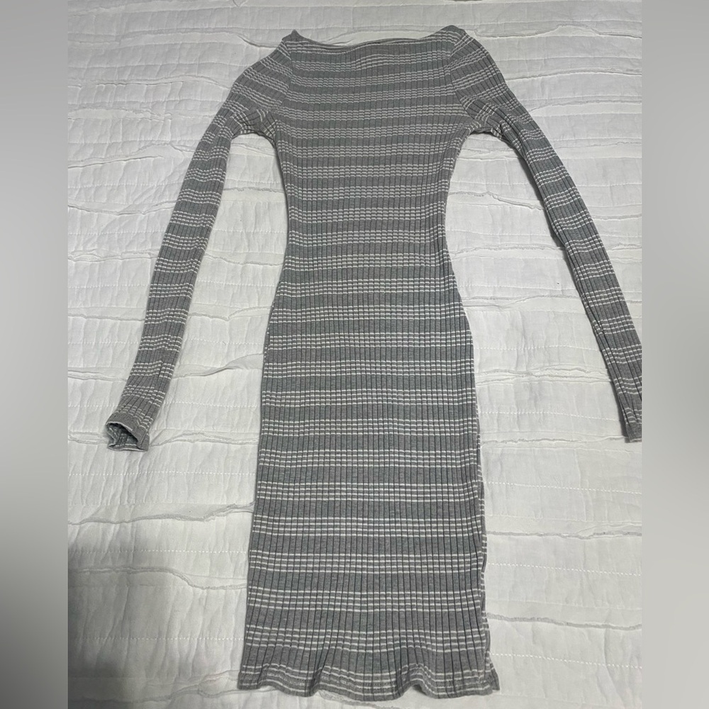 Windsor XS Ribbed Bodycon Dress with Long Sleeves